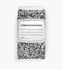Composition Book Duvet Cover
