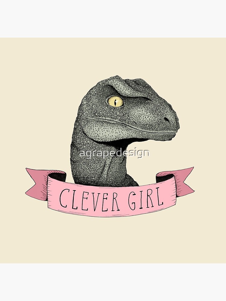 Clever Girl raptor dinosaur by agrapedesign