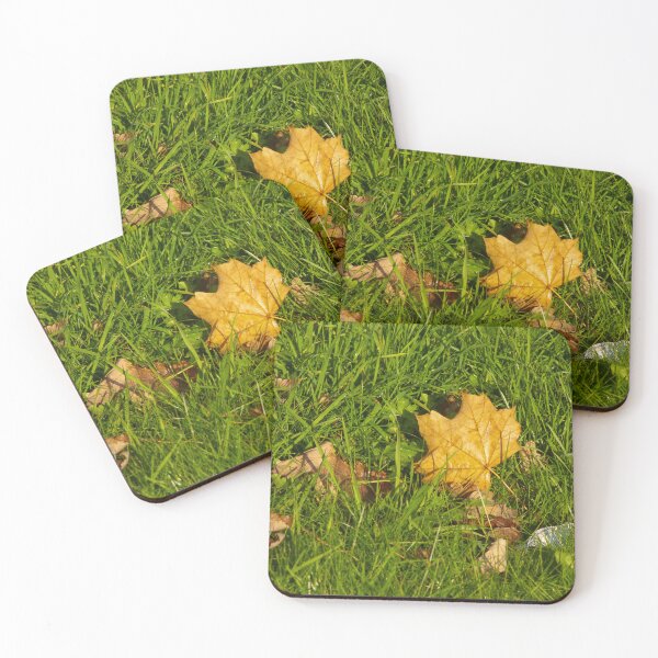 Item preview, autumn leaves and grass designed and sold by Francespoppy.