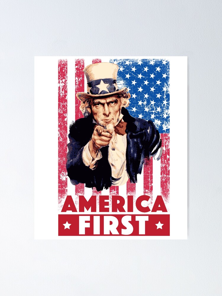 America First Uncle Sam | Poster