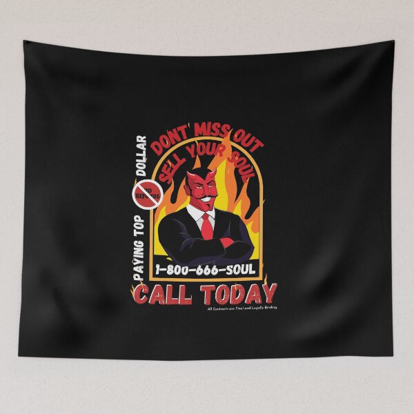 Item preview, Don't Miss Out, Sell Your Soul!  designed and sold by Novelty-Shirts.