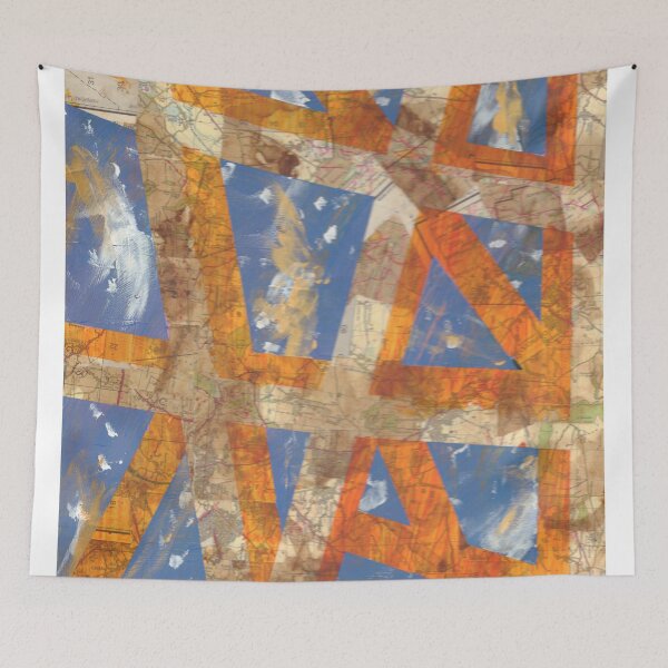 Aperçu de l'œuvre Carte orange et bleue créée et vendue par MaryLOwen85.
