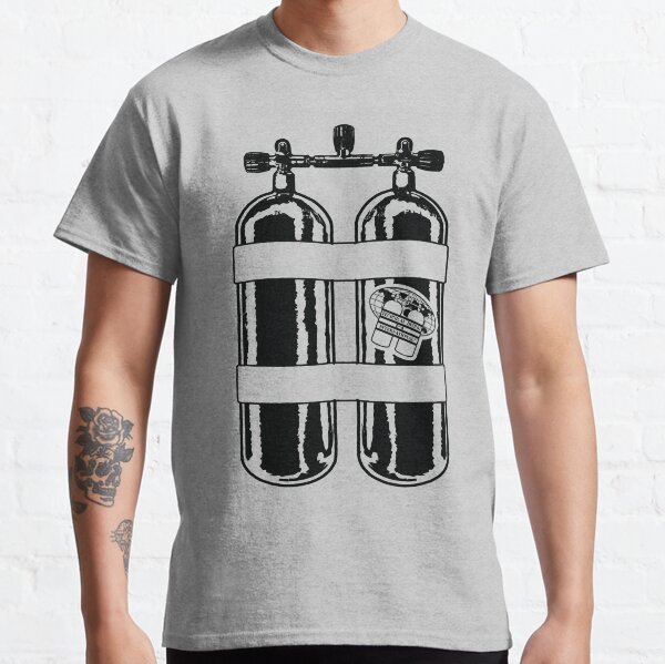 Technical Diving International (TDI) - Double Cylinders with TDI Logo Classic T-Shirt