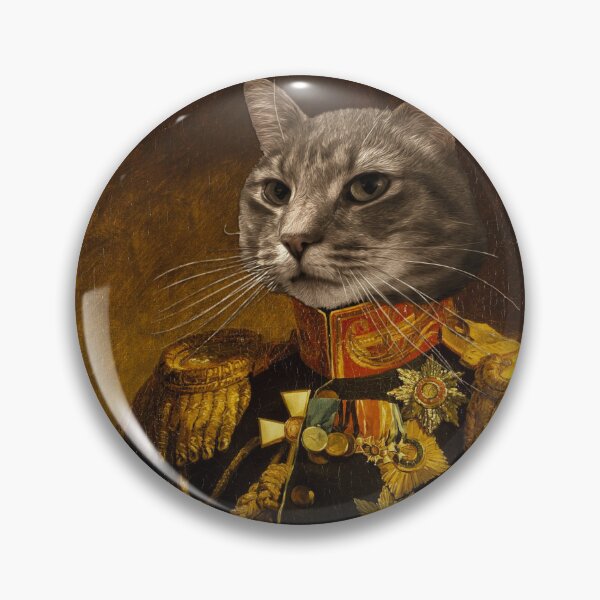 Item preview, Cat Military Portrait designed and sold by Husbandry.