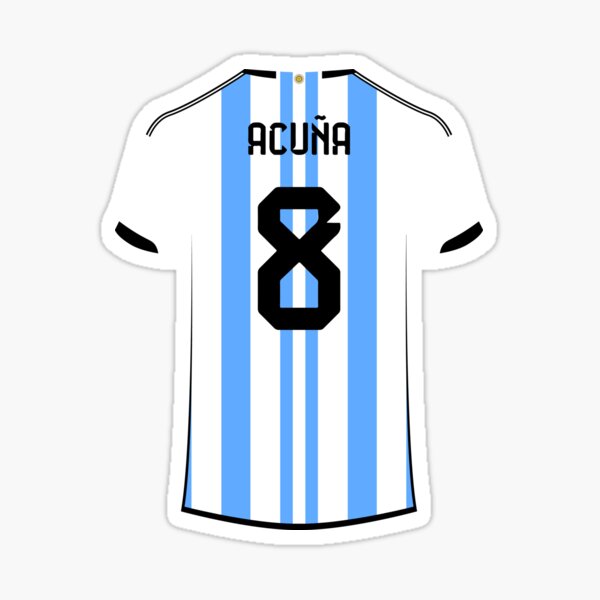 Marcos Acuna 8 Argentina 2022-23 Youth Away Jersey National Team