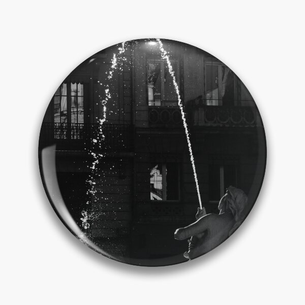Item preview, Elegant Fountain in Black and White in French City of Lyon designed and sold by CarolinaReina.