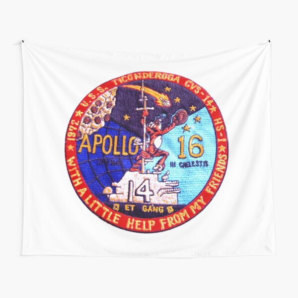 "USS Ticonderoga (CVS14) Apollo 16 Recovery" Tapestry by Spacestuffplus Redbubble