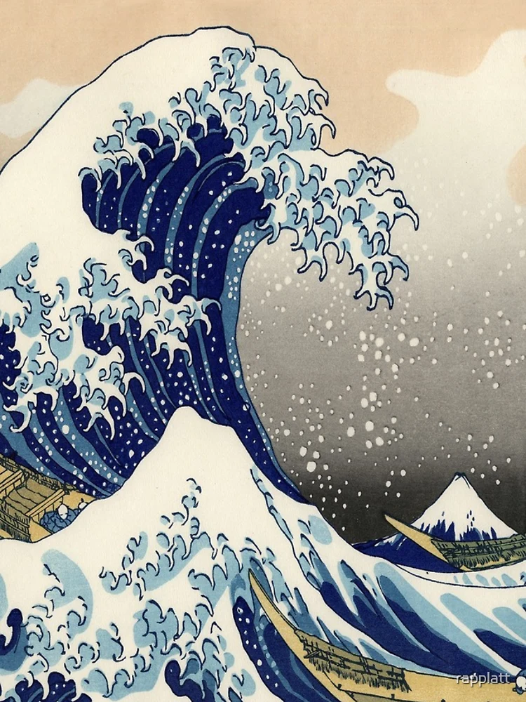 Thumbnail 4 of 4, iPhone Case, Great Wave designed and sold by rapplatt.
