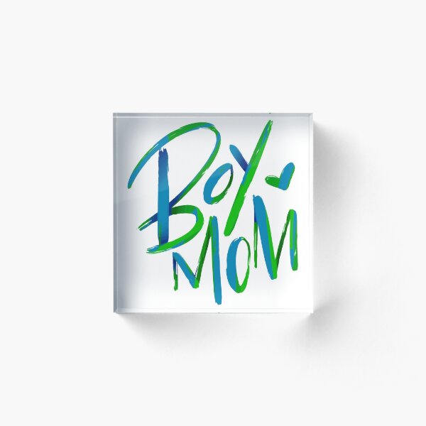 Boy Mom Acrylic Block