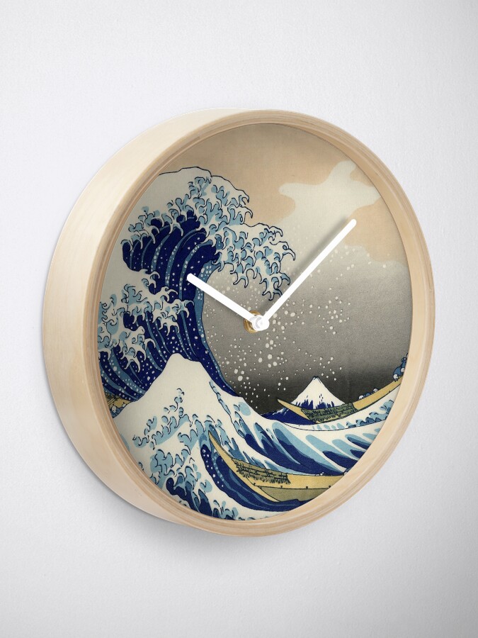 Alternate view of Great Wave Clock