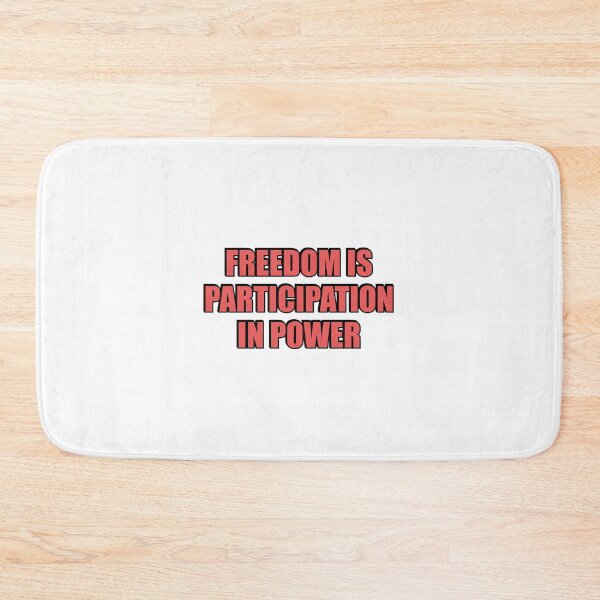 Item preview, Freedom is participation in power - Cicero political philosophy quote - freedom quotes designed and sold by Inspirationmotivation.