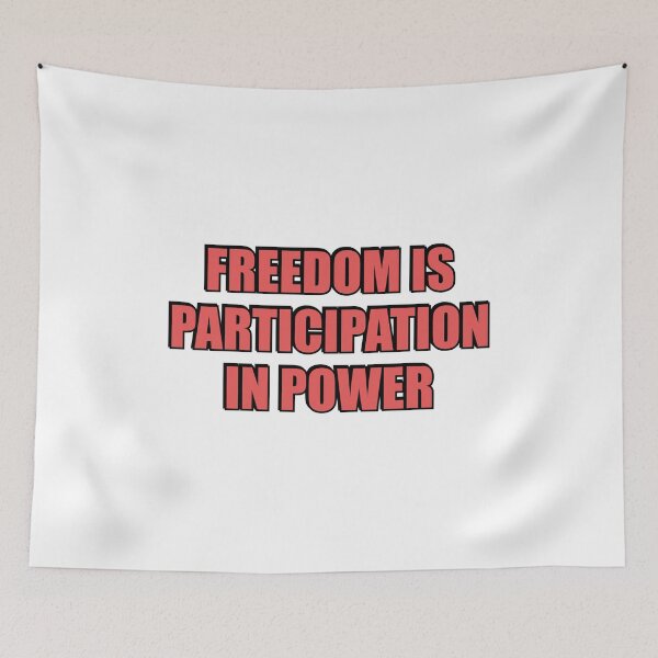 Item preview, Freedom is participation in power - Cicero political philosophy quote - freedom quotes designed and sold by Inspirationmotivation.