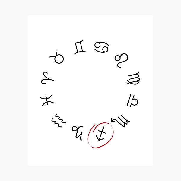 Item preview, Sagittarius Zodiac Sign designed and sold by to-esu.