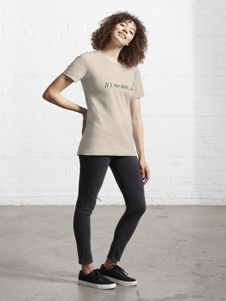 It's No Use, Jo Little Women Large Font L White Unisex Cotton Slogan Tee  90s Inspired Aesthetic T-shirt 