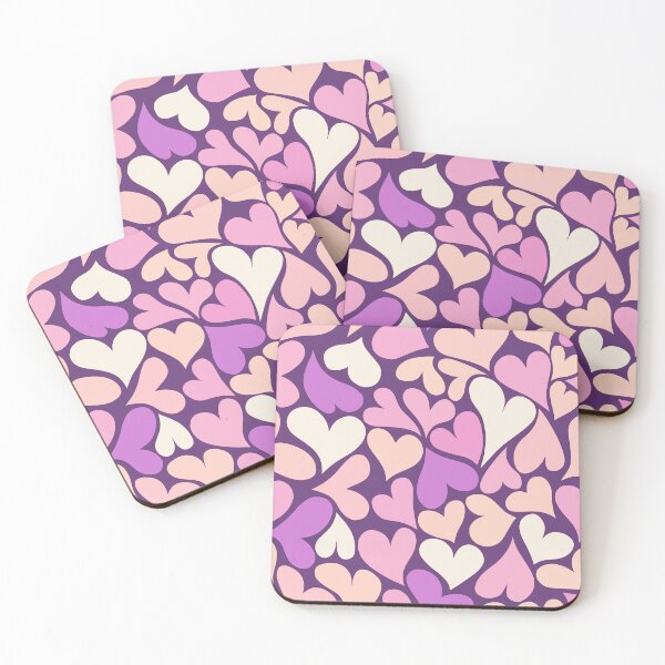 Item preview, Cute Valentine's Pink Beige Hearts designed and sold by WeArePear.
