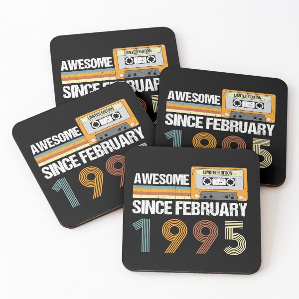 Item preview, Awesome Since February 1995 | 28th Birthday Gifts | 28 Years Old Gifts designed and sold by AMINE  ★★★★★.