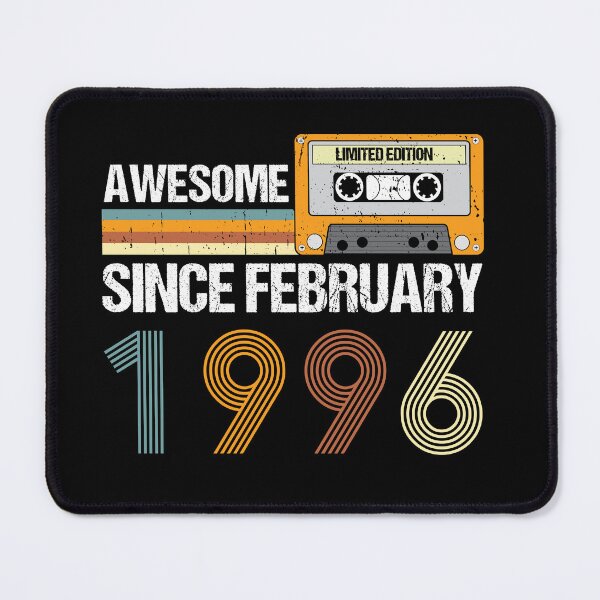Item preview, Awesome Since February 1996 | 27th Birthday Gifts | 27 Years Old Gifts designed and sold by AMINE ★★★★★.