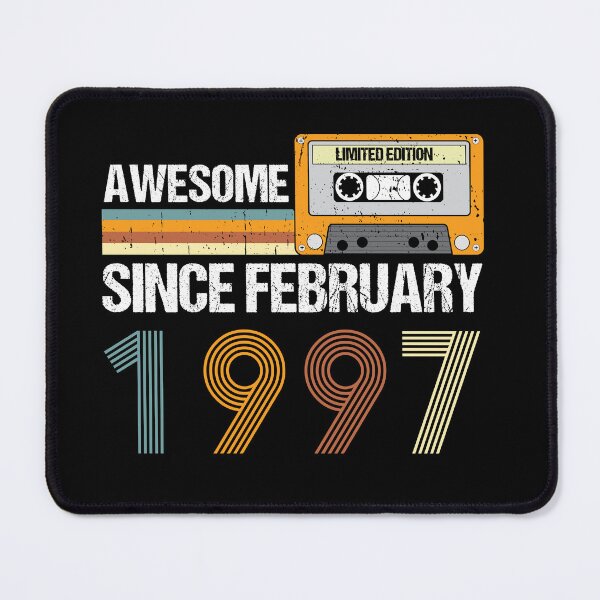 Item preview, Awesome Since February 1997 | 26th Birthday Gifts | 26 Years Old Gifts designed and sold by AMINE ★★★★★.