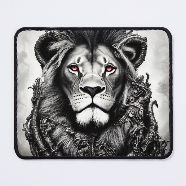 Item preview, Fantasy Lion with Red Eyes designed and sold by Elisabeth Lucas.