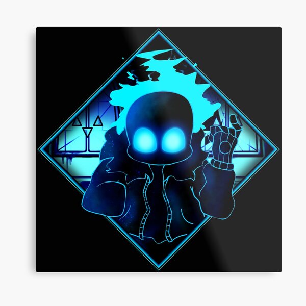 Copy of FNF INDIE CROSS - undertale nightmare sans bad time art Metal  Print for Sale by Ruvolchik