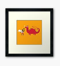 Dragon BBQ Framed Print