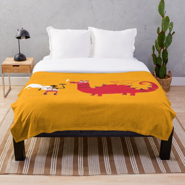Dragon BBQ Throw Blanket