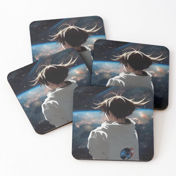 Item preview, anime boy looking out onto the galaxy designed and sold by Gazedatwrong.