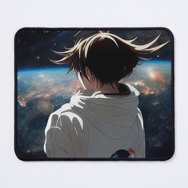 Item preview, anime boy looking out onto the galaxy designed and sold by Gazedatwrong.