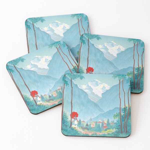 Item preview, Vintage Switzerland Poster Vintage Swiss Travel Art Interlaken designed and sold by cutesy.