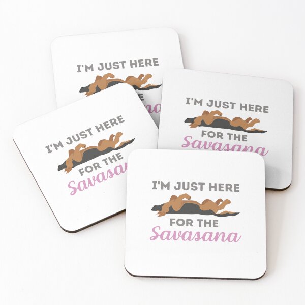 Item preview, Im Just Here for Savasana Dog designed and sold by Pixelish.