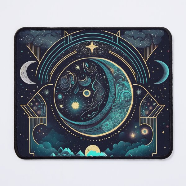 Item preview, Celestial Moon print will add a touch of whimsy and charm to your home or office designed and sold by ToucanKrafts.