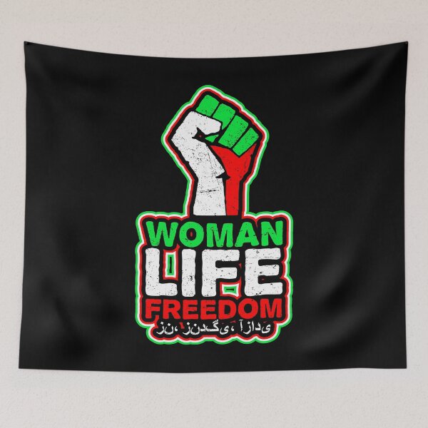 Item preview, woman life freedom | With fist and in Iran colors designed and sold by Skady666.