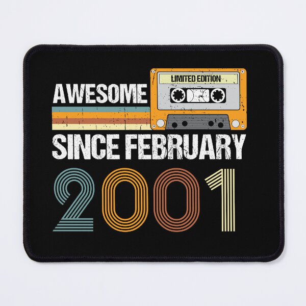 Item preview, Awesome Since February 2001 | 22th Birthday Gifts | 22 Years Old Gifts designed and sold by AMINE ★★★★★.