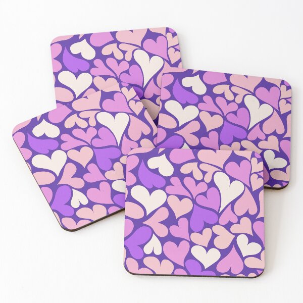 Item preview, Cute Valentine's Purple Pink Hearts designed and sold by WeArePear.