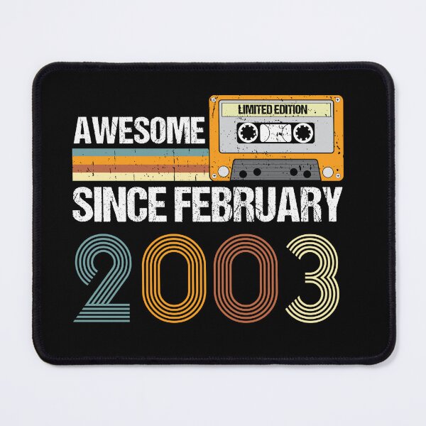 Item preview, Awesome Since February 2003 | 20th Birthday Gifts | 20 Years Old Gifts designed and sold by AMINE  ★★★★★.