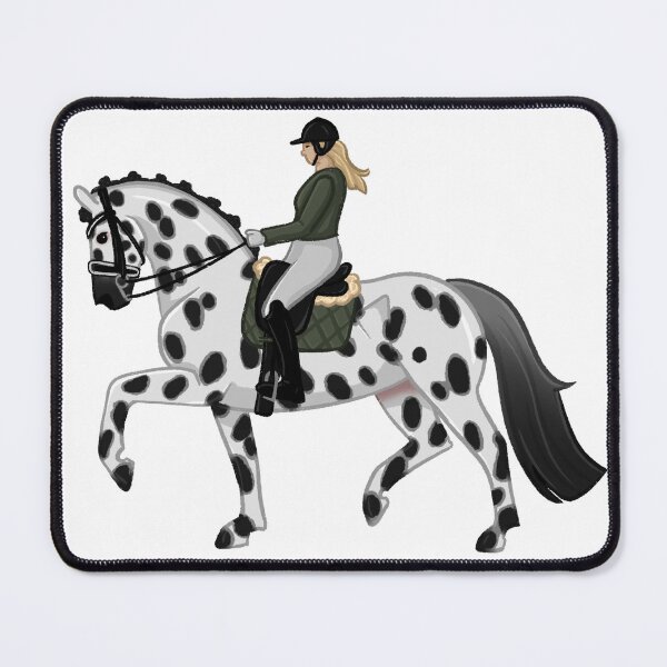 Item preview, Dressage knabstrupper with rider designed and sold by Art By Drina.