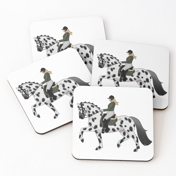 Item preview, Dressage knabstrupper with rider designed and sold by Art By Drina.