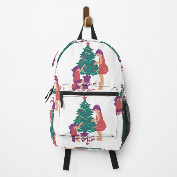 Item preview, Printed Christmas tree decorated by girl. designed and sold by 7Royal.