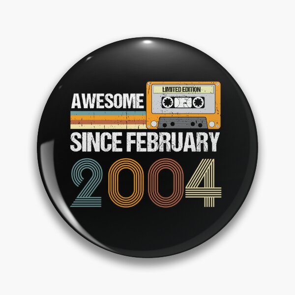 Item preview, Awesome Since February 2004 | 19th Birthday Gifts | 19 Years Old Gifts designed and sold by AMINE  ★★★★★.