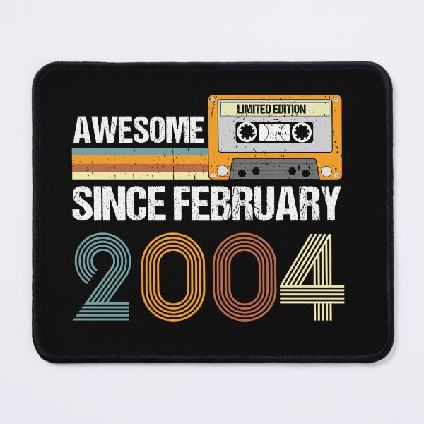 Item preview, Awesome Since February 2004 | 19th Birthday Gifts | 19 Years Old Gifts designed and sold by AMINE ★★★★★.