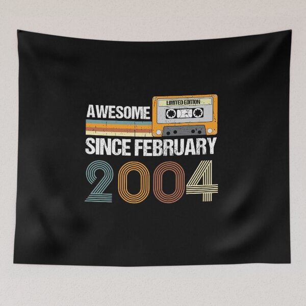 Item preview, Awesome Since February 2004 | 19th Birthday Gifts | 19 Years Old Gifts designed and sold by AMINE  ★★★★★.