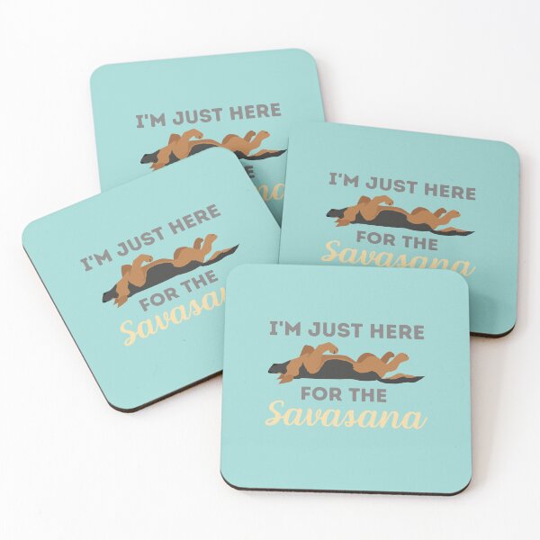 Item preview, Im Just Here for Savasana Dog designed and sold by Pixelish.