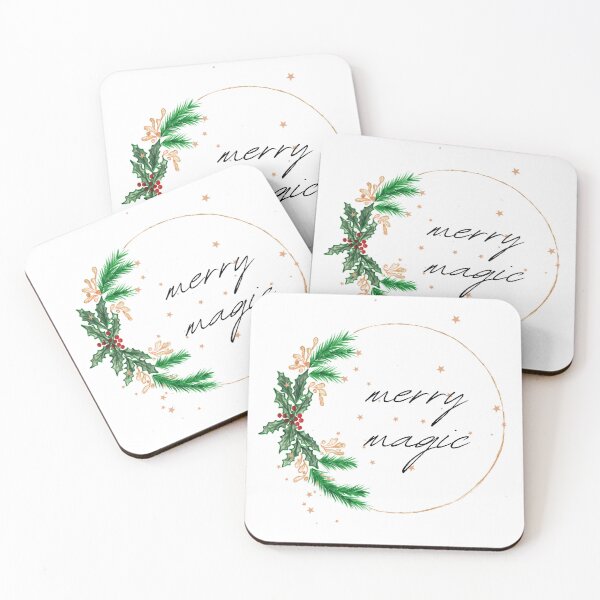 Item preview, Merry Magic Simple Wreath designed and sold by Moon Bunny Media.