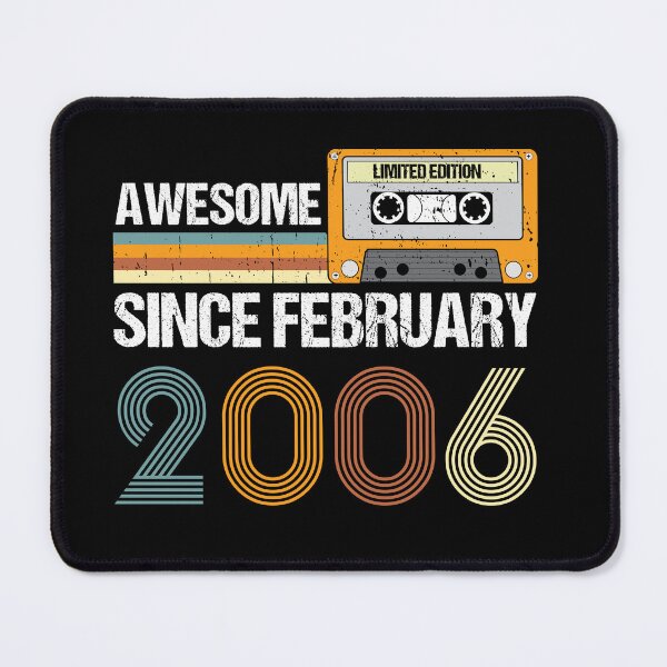 Item preview, Awesome Since February 2006 | 17th Birthday Gifts | 17 Years Old Gifts designed and sold by AMINE  ★★★★★.