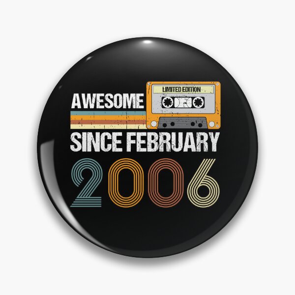 Item preview, Awesome Since February 2006 | 17th Birthday Gifts | 17 Years Old Gifts designed and sold by AMINE  ★★★★★.