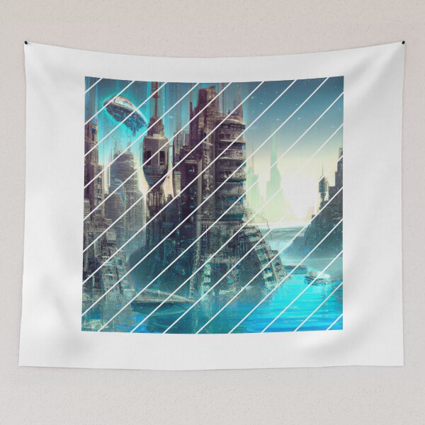 Item preview, Futuristic city Lunar Chronicles designed and sold by addict2reading.