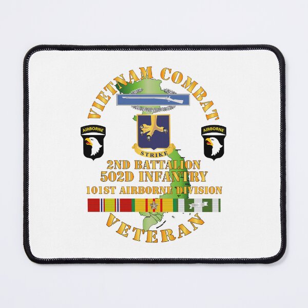Artikelvorschau, Armee – Vietnam Combat Vet – 2nd Bn 502nd Infantry – 101st Airborne Div SSI entworfen und verkauft von Military Insignia Products.