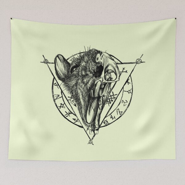 Item preview, Rat Skull Black and White designed and sold by Greydn.