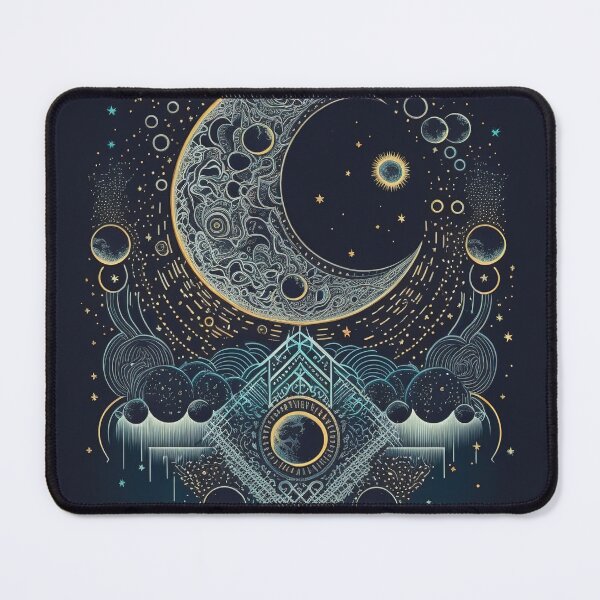 Item preview, Celestial Moon print will add a touch of whimsy and charm to your home or office designed and sold by ToucanKrafts.