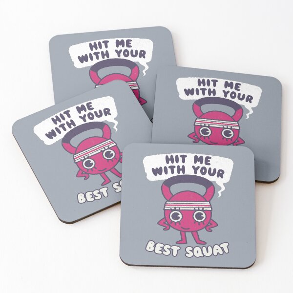 Item preview, Best Squat Fitness - Humorous Cartoon Gym Funny Workout Graphic  designed and sold by WeirdPunderful.
